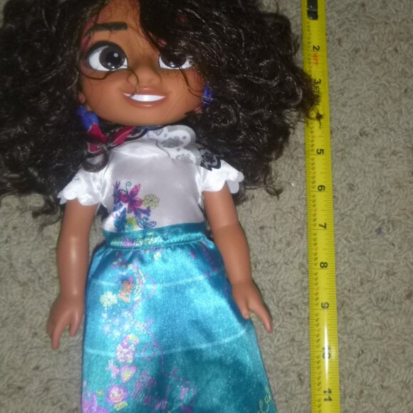 Disney Encanto Mirabel Madrigal Jakks Pacific Baby Doll 13" Plastic Moveable - Picture 6 of 7